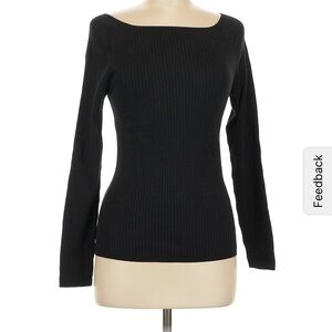 New Banana Republic light black boatneck sweater medium
